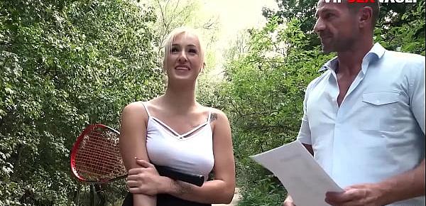  EXPOSED CASTING - (Daisy & David) Czech Teen Fucks On Auditions Outdoor